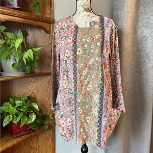 Callabie BoHo Floral Top Size XL